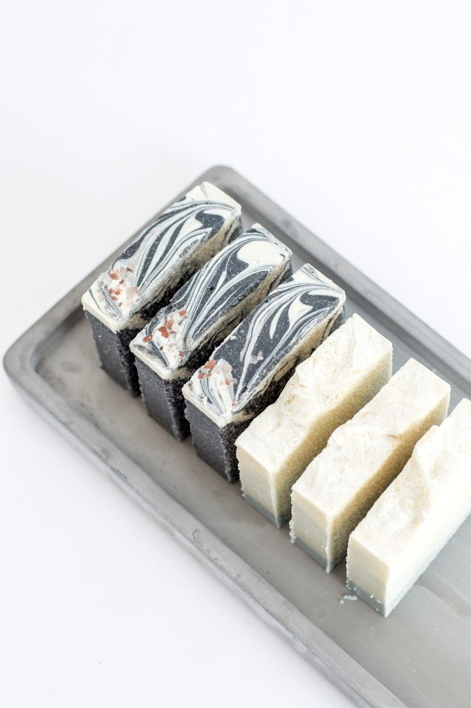 Pink Salt & Charcoal Organic Salt Bar Soap